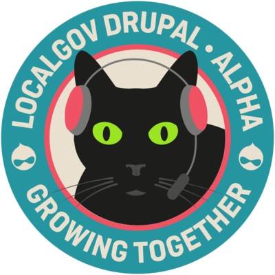 LocalGovDrupal Alpha Phase logo