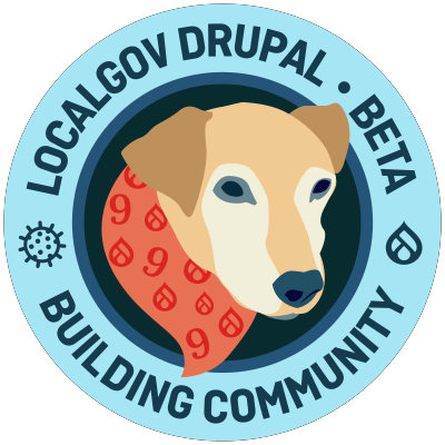 LocalGovDrupal Beta Phase logo - dog